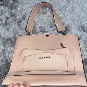 Steve Madden metallic light pink shoulder bag